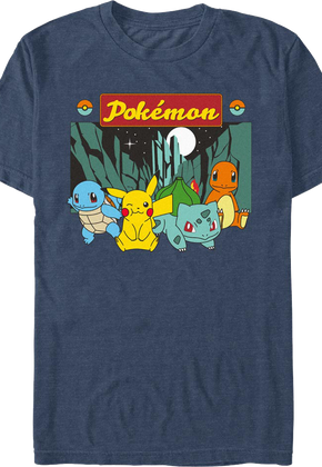Moonlit Group Pokemon T-Shirt