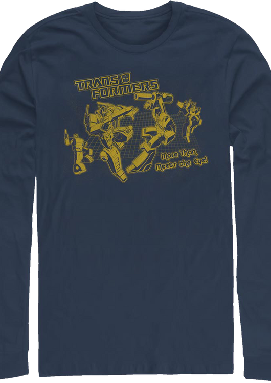 More Than Meets The Eye Transformers Long Sleeve Shirt - main product image
