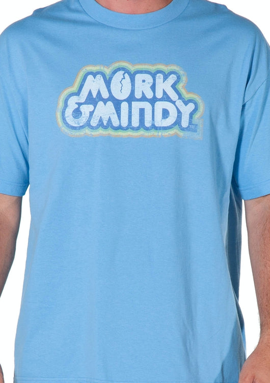 Mork and Mindy Distressed Logo Shirt - main product image