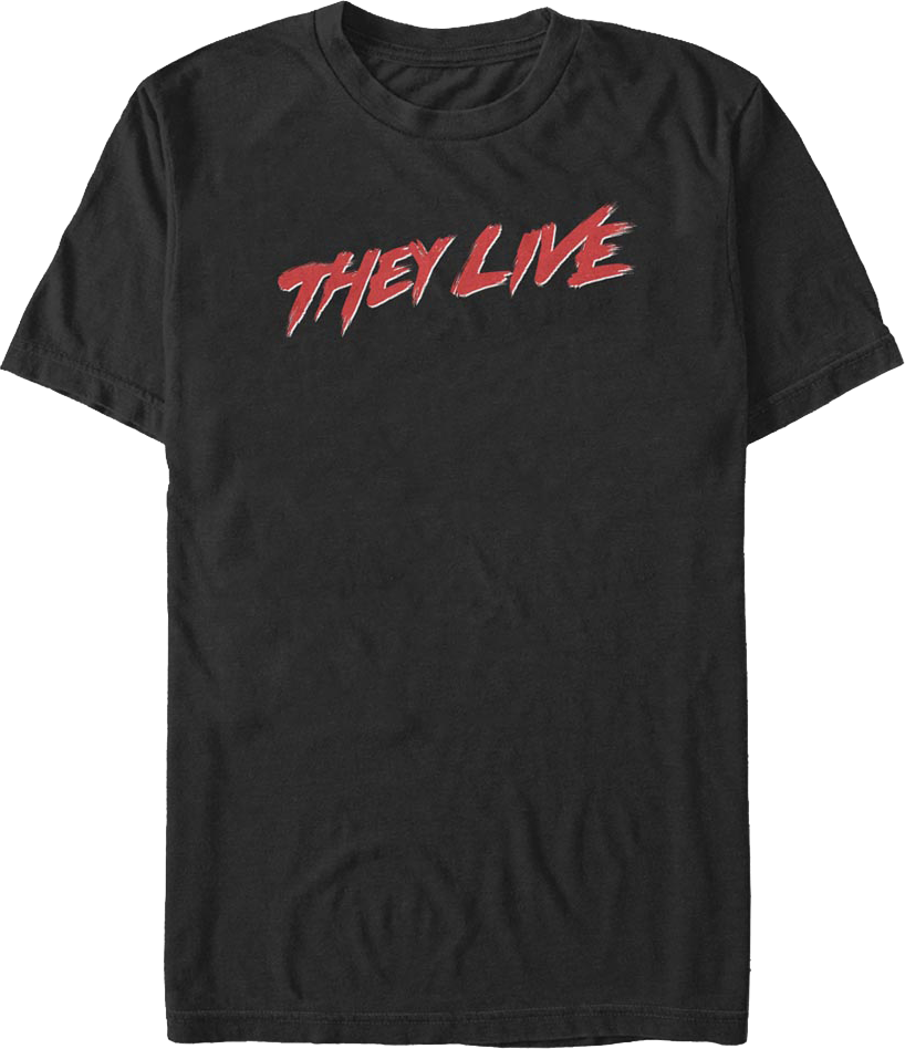 They Live!!! T-Shirt Uomo Grigia - 100% Cotone - Stampa Professionale - Vestibilità Comoda