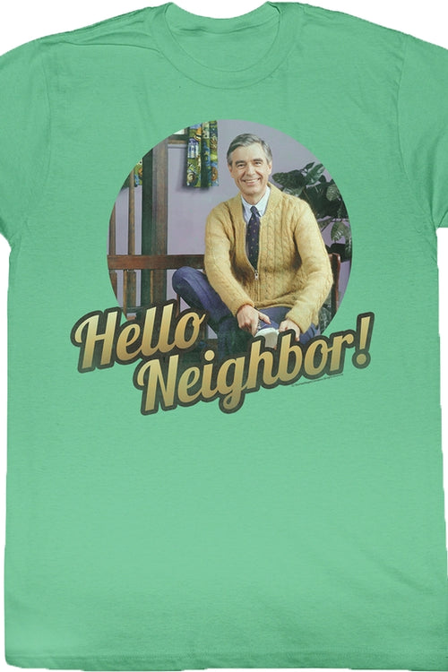 Mr. Rogers Hello Neighbor Photo T-Shirtmain product image