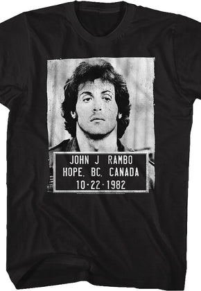 Mug Shot John Rambo T-Shirt