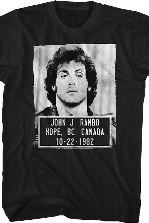 Mug Shot John Rambo T-Shirtmain product image