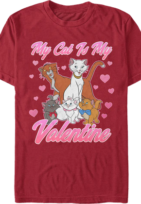 My Cat Is My Valentine Aristocats T-Shirt