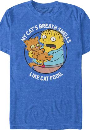 My Cat's Breath Smells Like Cat Food Simpsons T-Shirt
