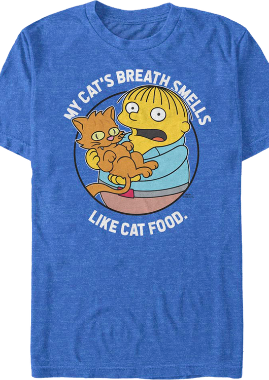 My Cat's Breath Smells Like Cat Food Simpsons T-Shirt - main product image