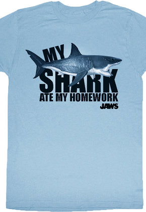 My Shark Ate My Homework Jaws T-Shirt