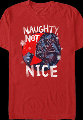 Naughty Not Nice Darth Vader Star Wars T-Shirt