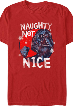 Naughty Not Nice Darth Vader Star Wars T-Shirt