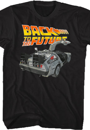 Navy Distressed Back to the Future Shirt