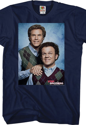 Navy Portrait Step Brothers T-Shirt
