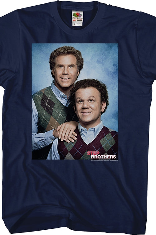 Navy Portrait Step Brothers T-Shirtmain product image