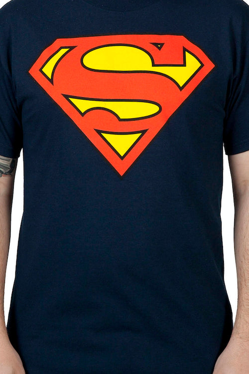 Navy Superman Logo Shirtmain product image