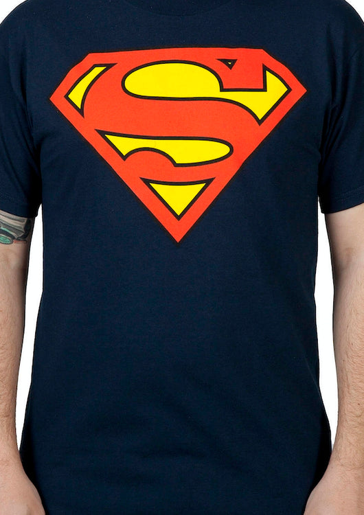 Navy Superman Logo Shirt - main product image