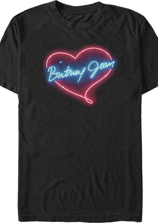 Neon Britney Jean Heart Britney Spears T-Shirt - main product image
