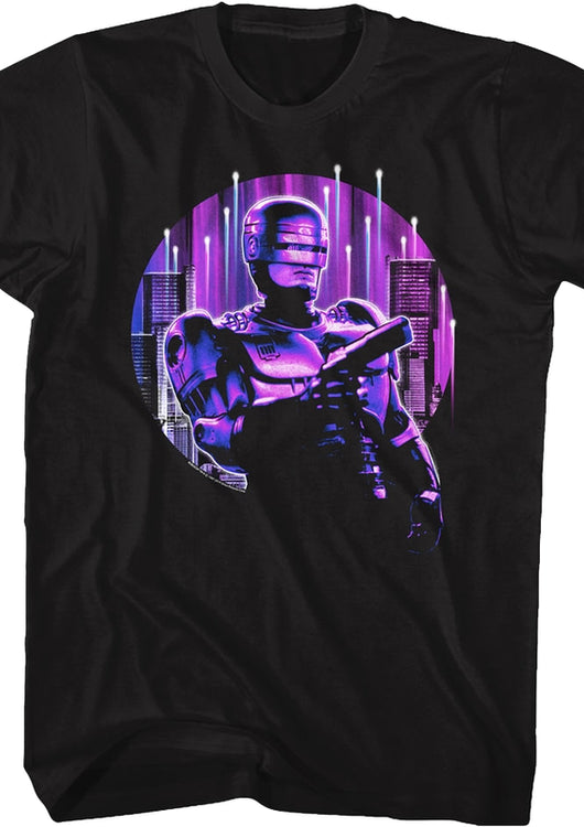 Neon City Robocop T-Shirt - main product image