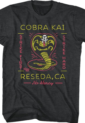Neon Cobra Kai Karate Kid T-Shirt