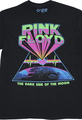 Neon Dark Side of the Moon Pink Floyd T-Shirt