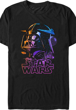 Neon Galactic Empire Darth Vader Star Wars T-Shirt