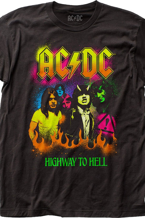 Neon Paint Highway To Hell ACDC Shirtmain product image