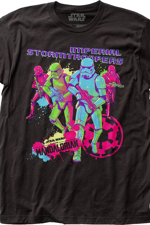 Neon Imperial Stormtroopers Poster The Mandalorian Star Wars T-Shirtmain product image