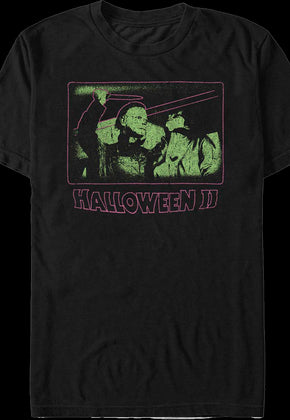 Neon Michael Myers Attack Halloween II T-Shirt