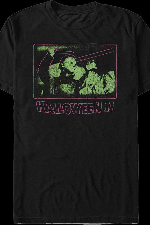 Neon Michael Myers Attack Halloween II T-Shirtmain product image
