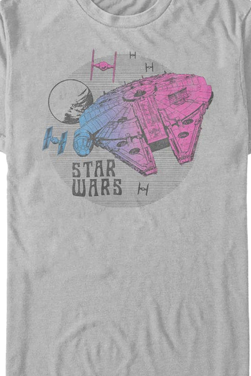 Neon Millennium Falcon Star Wars T-Shirtmain product image