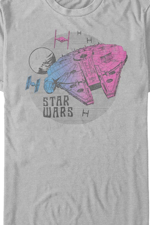 Neon Millennium Falcon Star Wars T-Shirtmain product image