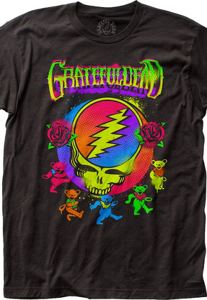 Neon Paint Grateful Dead T-Shirt