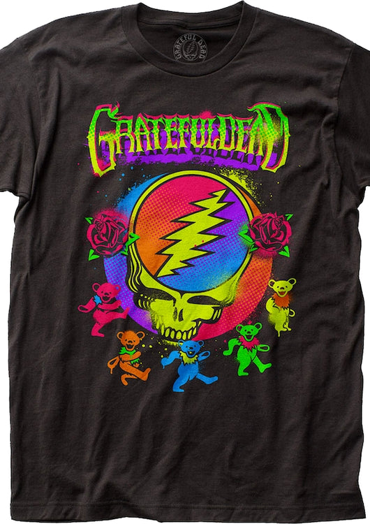 Neon Paint Grateful Dead T-Shirt - main product image