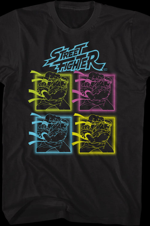 Neon Ryu Hadoken Street Fighter T-Shirtmain product image