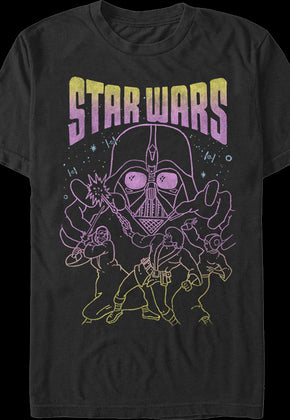 Neon Sketch Star Wars T-Shirt