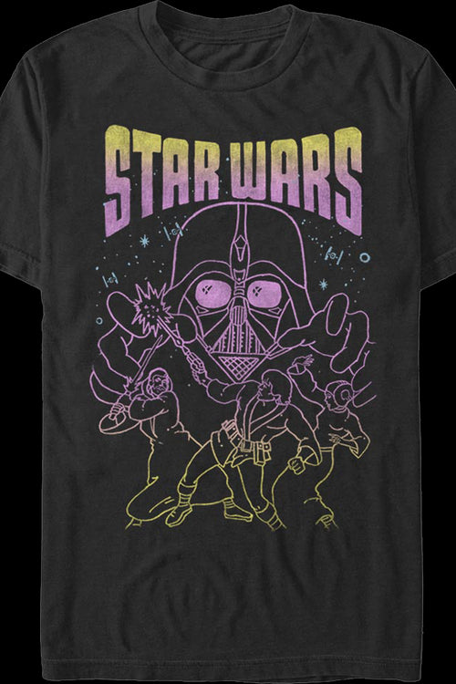 Neon Sketch Star Wars T-Shirtmain product image