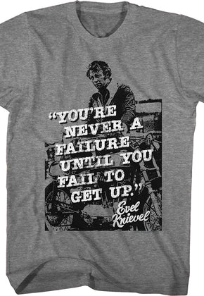 Never A Failure Evel Knievel T-Shirt