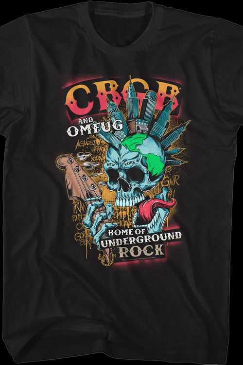New York Skull CBGB T-Shirtmain product image