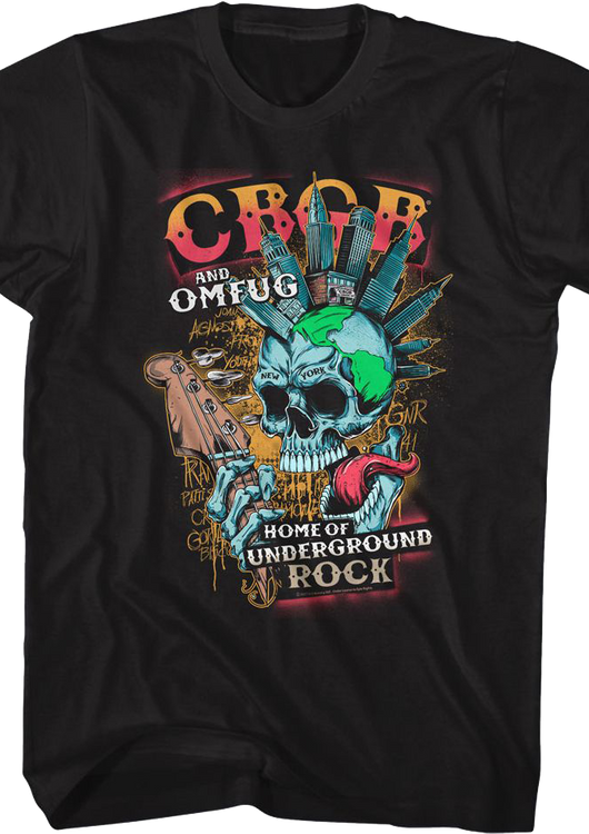 New York Skull CBGB T-Shirt - main product image