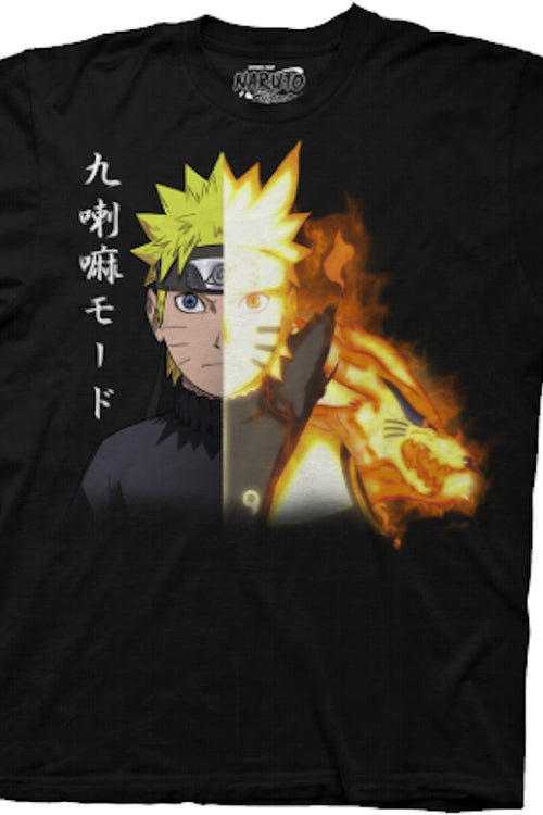 Nine-Tails Chakra Mode Naruto T-Shirtmain product image