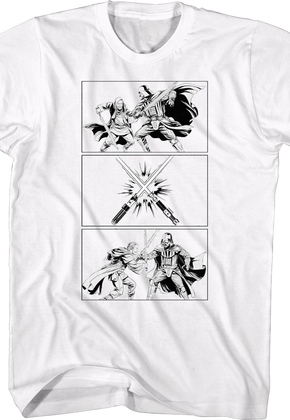 Obi-Wan Kenobi vs Darth Vader Sketch Star Wars T-Shirt
