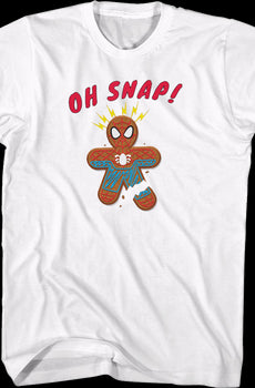 Oh Snap Gingerbread Spider-Man Marvel Comics T-Shirt