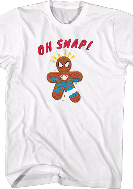 Oh Snap Gingerbread Spider-Man Marvel Comics T-Shirt - main product image