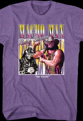 Oh Yeah Collage Macho Man Randy Savage T-Shirt