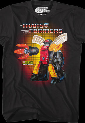 Omega Supreme Box Art Transformers T-Shirt