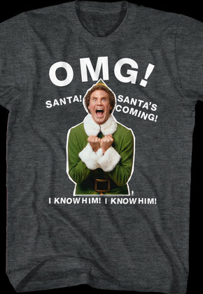 OMG Santa's Coming Elf T-Shirt