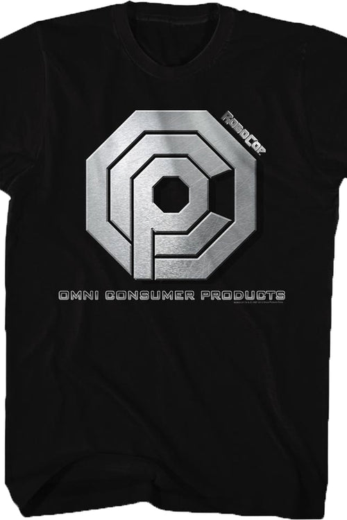 Black Omni Consumer Products Logo Robocop T-Shirtmain product image