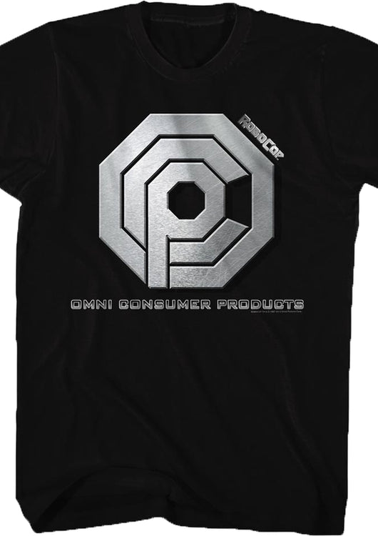 Black Omni Consumer Products Logo Robocop T-Shirt - main product image