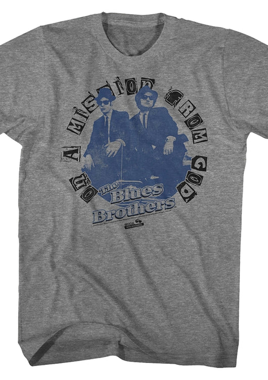 On A Mission From God Blues Brothers T-Shirt - main product image
