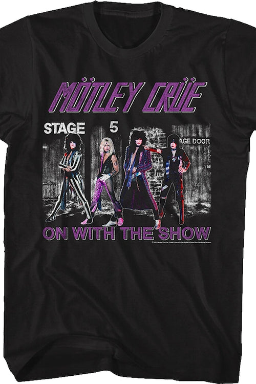 On With The Show Motley Crue T-Shirtmain product image