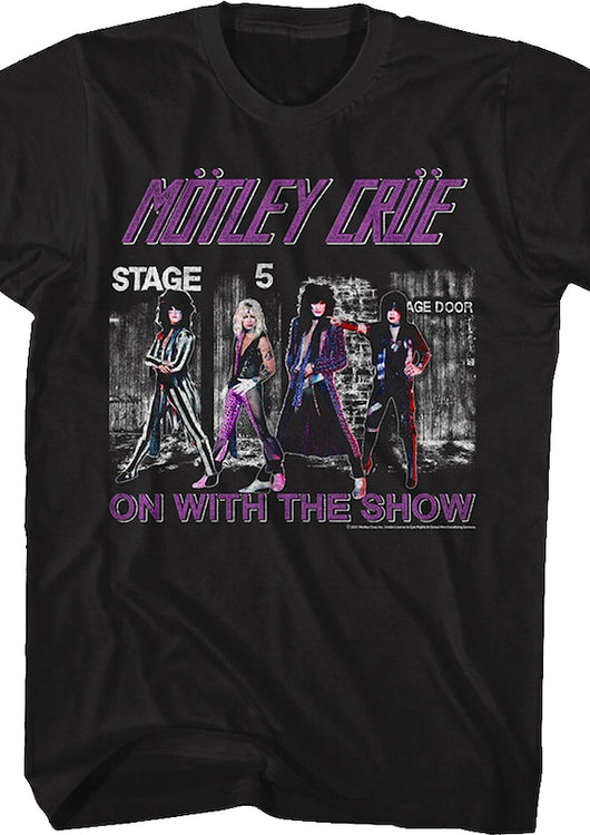 On With The Show Motley Crue T-Shirt - main product image
