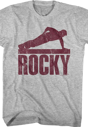One Armed Pushup Rocky T-Shirt